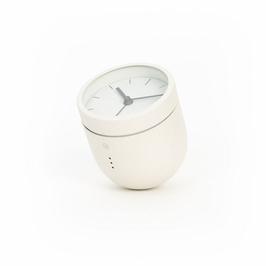 Tumbler Alarm Clock - White
